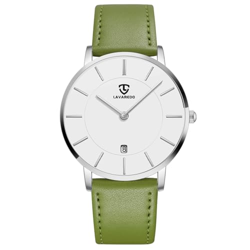 aswan watch Flache Herren Analog Quarz Armbanduhr mit Lederarmband, Datum, 2 Zeiger, 39 mm Gehäusegröße aswan watch Flache Herren Analog Quarz Armbanduhr mit Lederarmband, Datum, 2 Zeiger, 39 mm Gehäusegröße von aswan watch