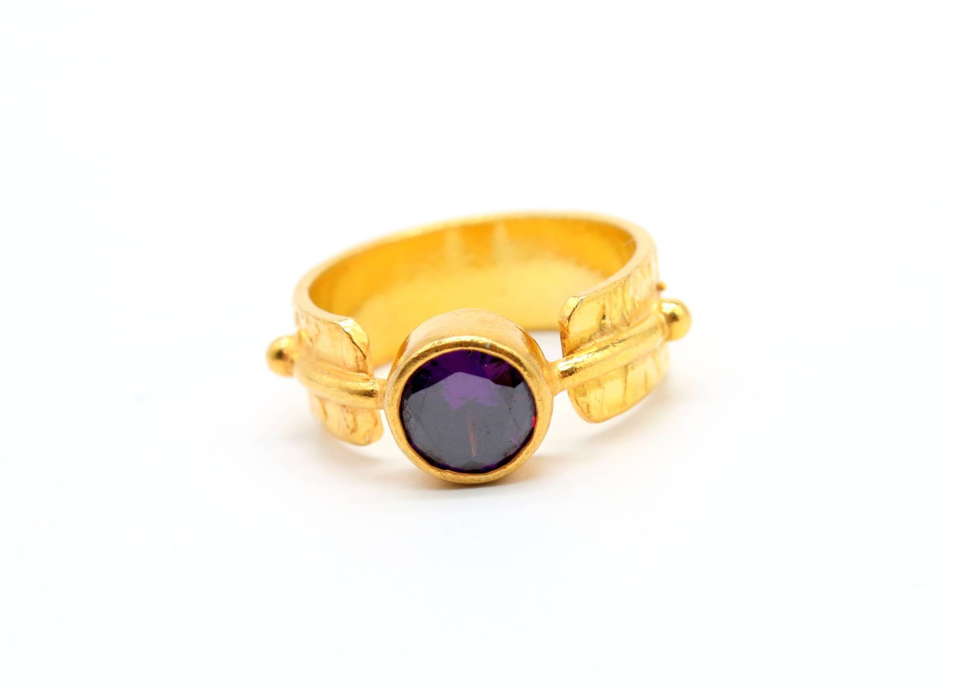 Amethyst Ring Sterling Silber Citrin Verstellbarer Damen Schmuck Minimalist Modern Style Amethyst Ring Sterling Silber Citrin Verstellbarer Damen Schmuck Minimalist Modern Style von atalantasilver