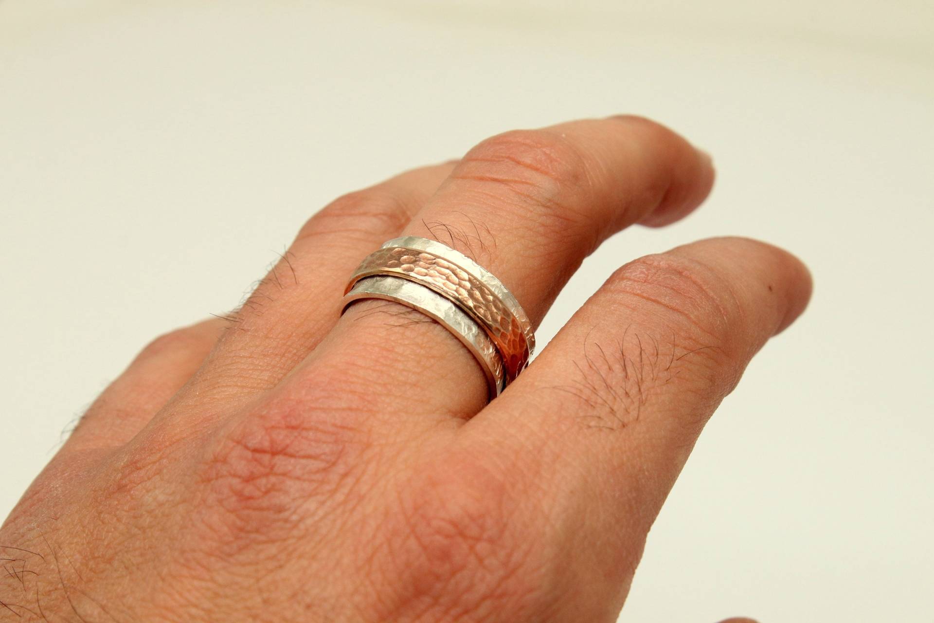 Spinner Ring, Handgemachte Meditation Ehering, Fidget Silber Ringe Für Frauen von atalantasilver