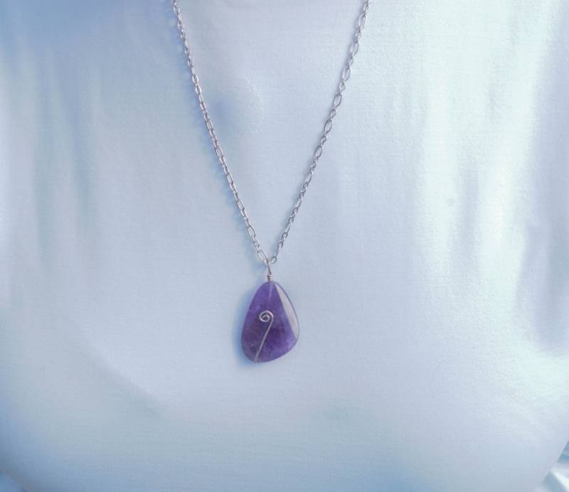 Amethyst Halskette von atcreadinginthewoods
