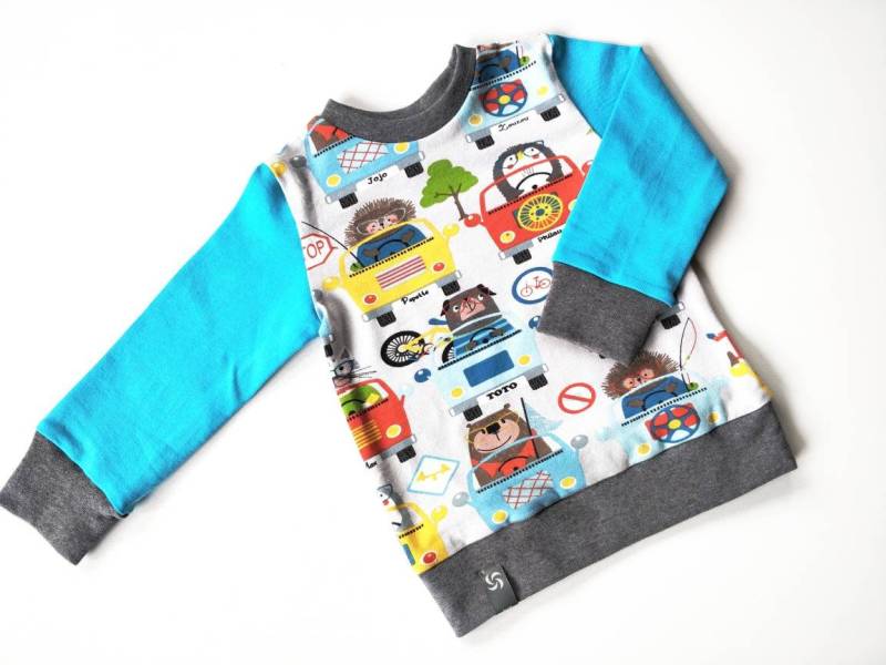 Langarm-Shirt Kinder, Kinder Pullover, Shirt, Baby, Jungen, Mädchen, T-Shirt, Kurzarm, Tiere On Tour von atelierIZMA