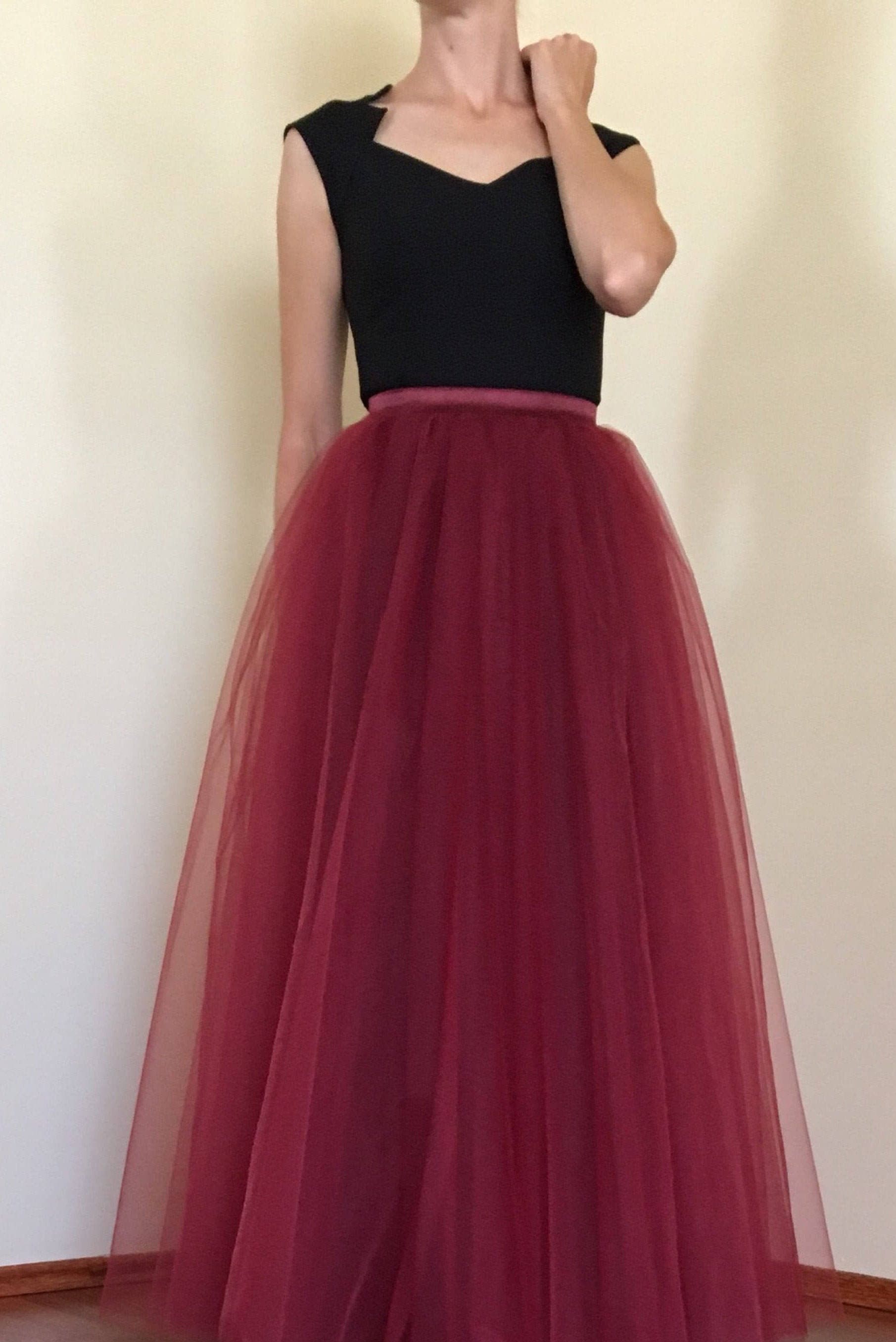 Tüll Maxirock, Weinroter Maxirock, Bodenlang, Extra Voll Bordo Tüllrock, Brautjungfernkleid, Brautjungfernkleid, Kirsche Langer Tüllrock Tüll Maxirock, Weinroter Maxirock, Bodenlang, Extra Voll Bordo Tüllrock, Brautjungfernkleid, Brautjungfernkleid, Kirsche Langer Tüllrock von atelierLenaZh