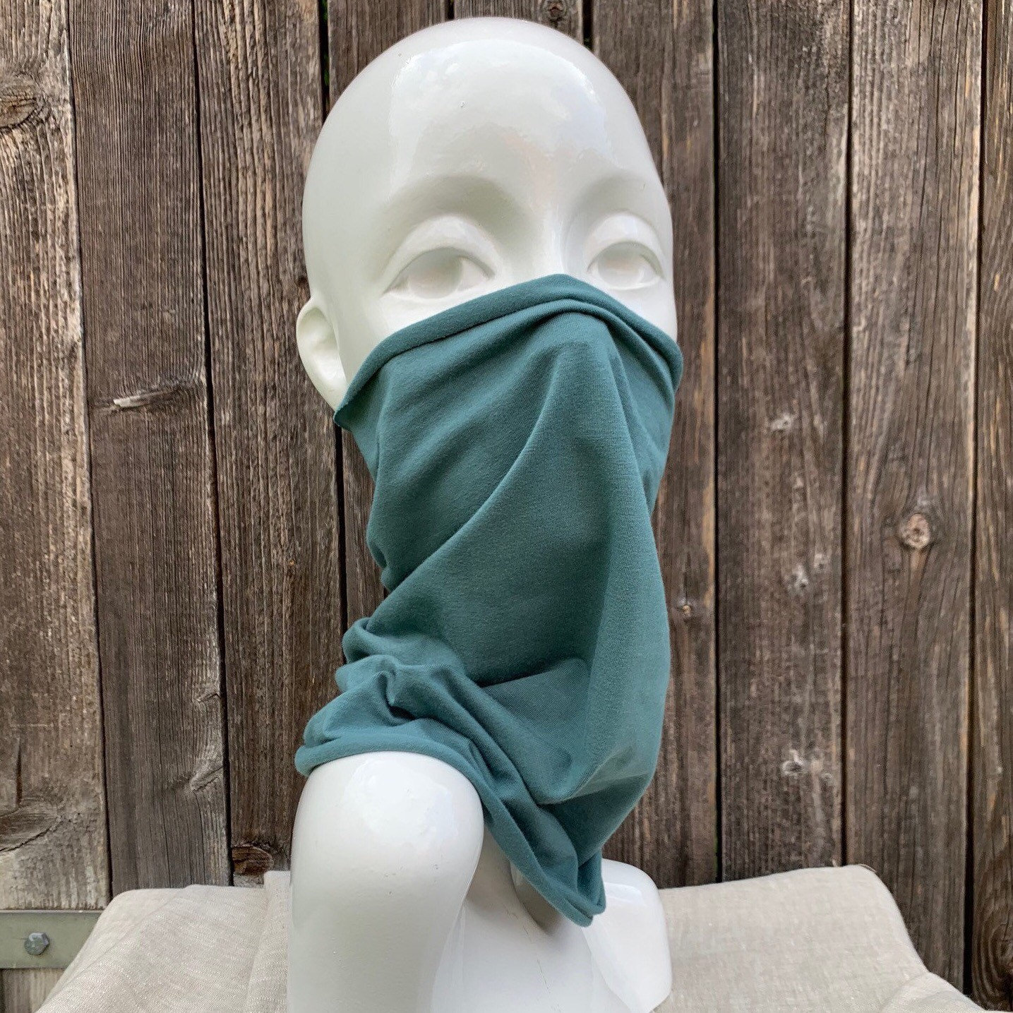 Bio ~ Schal Loop Multifunktionstuch Stretch Leicht Baumwolle Schlauchschal Gesichtsbedeckung Haarband Tube Waschbar von atelierNAHTUNDART