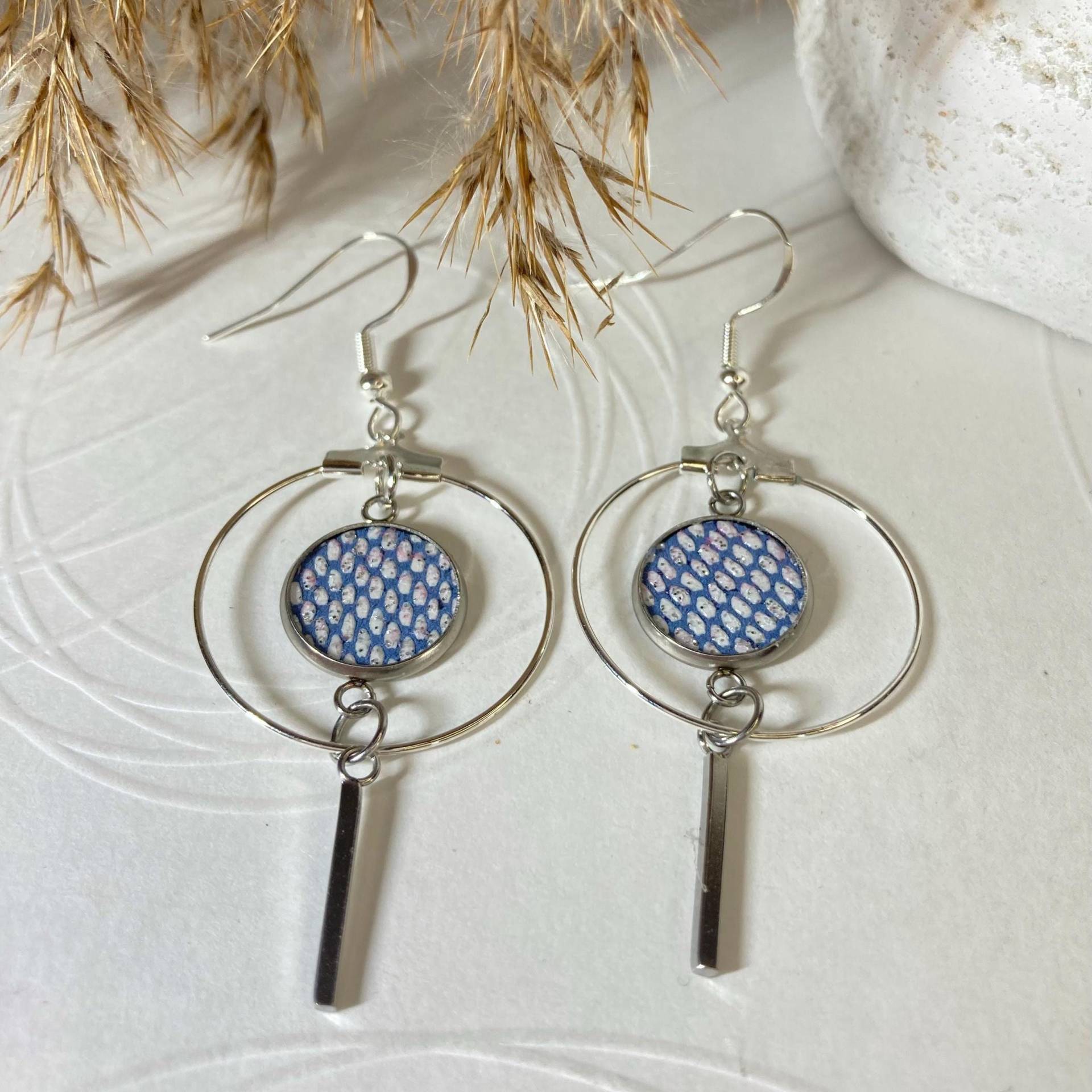 Leder-Creolen - Lederohrringe Lederschmuck Leder Geschenke Frauen Creolen Leder-Creolen - Lederohrringe Lederschmuck Leder Geschenke Frauen Creolen von ateliercreacile