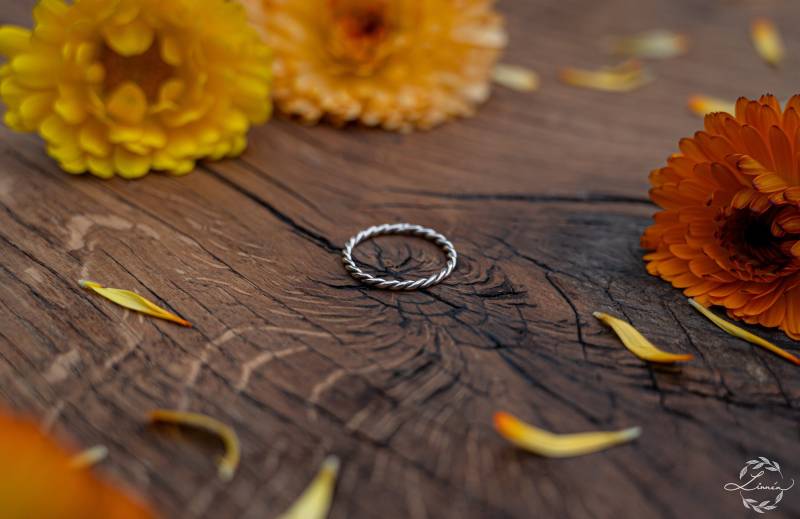 Feiner Ring Aus Sterlingsilber Kordeldrahtring Geflochtener Von Atelier Linnéa von atelierlinnea