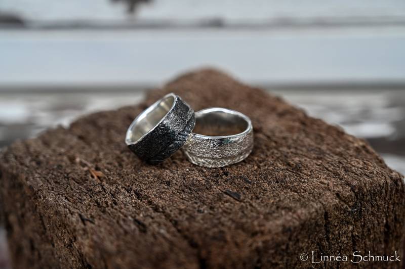 Ring Mit Original Blattstruktur "Brennnessel" Aus Sterlingsilber Von Atelier Linnéa von atelierlinnea