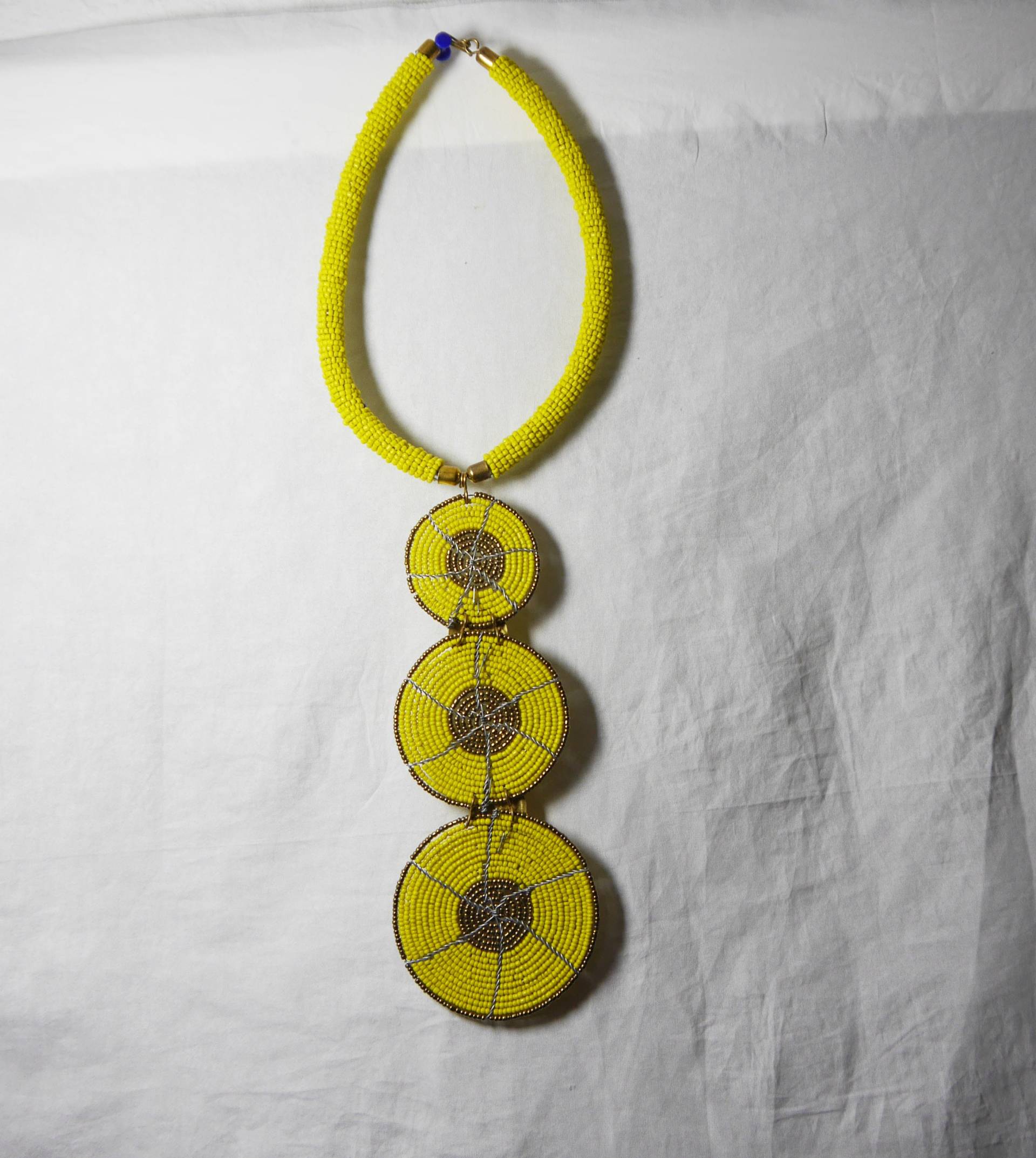 Massai Perlen Halskette, Traditionell, Handmade Necklace, Handgemacht Kette, Kenia Necklace Disk von athisai