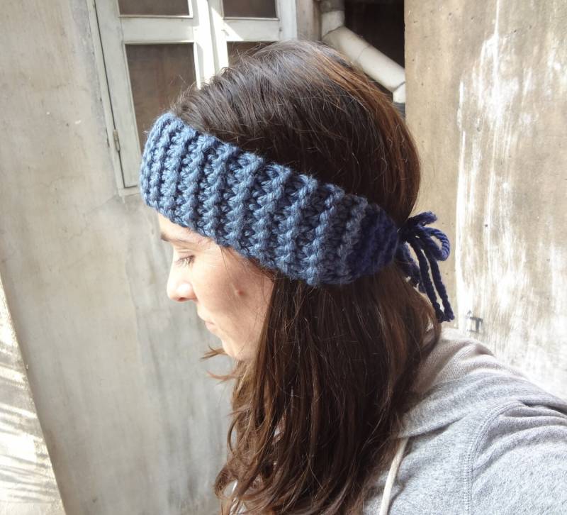 Blaue Gestrickte Stirnband - Weihnachts-Geschenk Für Sie Damen Strick Unisex Kopftuch Blaue Gestrickte Stirnband - Weihnachts-Geschenk Für Sie Damen Strick Unisex Kopftuch von atizayknits