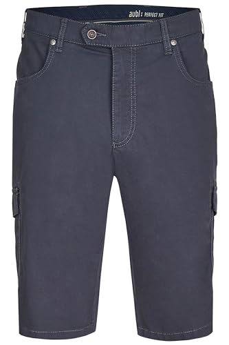 aubi: Herren Shorts High Flex Broken Twill Modell 616, Farbe:Marine (49), Größe:27 von aubi: