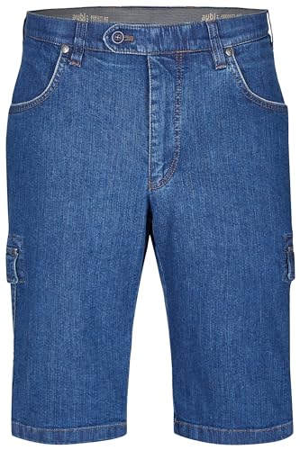 aubi: Herren Sommer Jeans Cargo Shorts Stretch aus Baumwolle High Flex Modell 616, Farbe:Stone (46), Größe:48 von aubi: