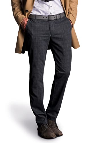 aubi: Modern Fit Herren Businesshose Anzughose Wool Look Chino Modell 588, Farbe:anthrazit (52), Größe:50 von aubi: