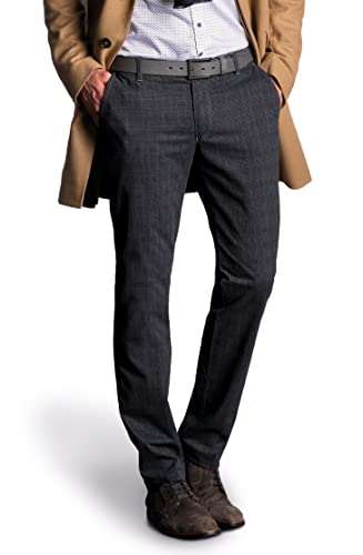 aubi: Modern Fit Herren Businesshose Anzughose Wool Look Chino Modell 588, Farbe:anthrazit (52), Größe:58 von aubi: