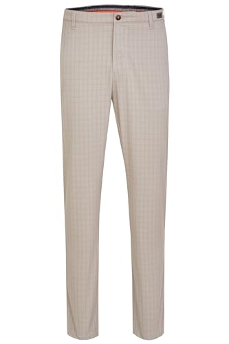 aubi: Modern Fit Herren Sommer Hose Baumwollhose Ceramica Glencheck Modell 588, Farbe:grau(56), Größe:52 von aubi: