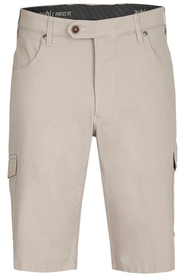 aubi: 3/4-Hose aubi Perfect Fit Herren Shorts High Flex Broken Twill Modell 616 von aubi: