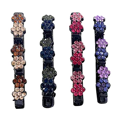 audea Strass-Haarspangen, geflochtene Haarspangen mit Strasssteinen, für Kinder, Familie, Frauen audea Strass-Haarspangen, geflochtene Haarspangen mit Strasssteinen, für Kinder, Familie, Frauen von audea