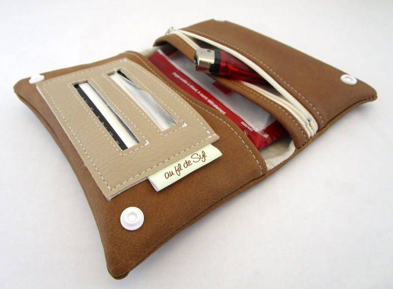 Tabakbeutel, Tabaktasche Aus Kunstleder in Kameloptik von aufildeSyl