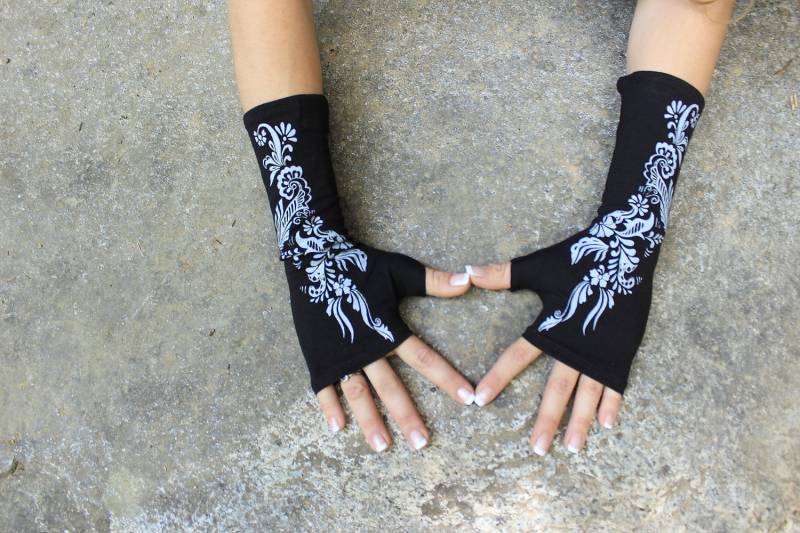 Fingerlose Handschuhe-Handschuhe-Damen Kleidung-Damen Kleidung-Pixie Fee Kleidung-Winter Accessoires-Armstulpen-Armstulpen-Winter von aurorawear1