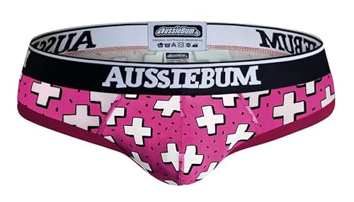 aussieBum Men's Push-up Underwear Wonder Jock WJ 2.0 Briefs | Inside Pocket | Moisture-Wicking Modal Slip (DE/NL/SE/PL, Alphanumerisch, M, Regular, Regular, Addition Pink) von aussieBum