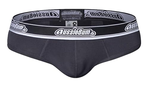 aussieBum Men's Push-up Underwear Wonder Jock WJ 2.0 Briefs | Inside Pocket | Moisture-Wicking Modal Slip (DE/NL/SE/PL, Alphanumerisch, XXL, Regular, Regular, Charcoal) von aussieBum