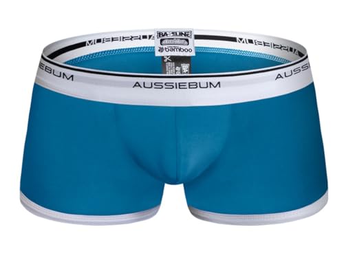 aussieBum Men's Underwear Bamboo Trunks Bamboo Baseline Hipster (as3, Alpha, s, Regular, Regular, Blue) von aussieBum