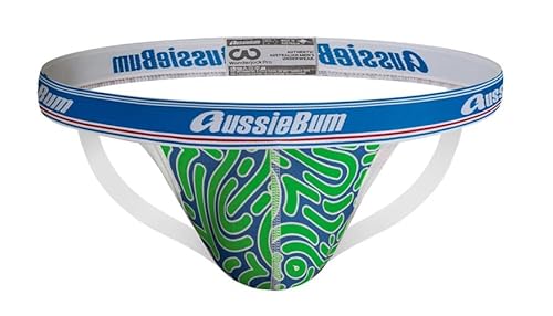 aussieBum Men's Underwear Jock WonderJock WJ PRO Jockstrap (M, Impression Green) von aussieBum