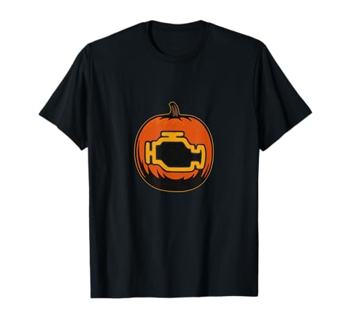 Auto warnleuchte Auto Mechaniker Halloween Herren orange T-Shirt von auto mechanic truck driver car lover Halloween