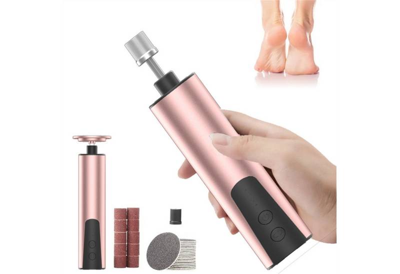 autolock Elektrischer Hornhautentferner Elektrische Fußfeile Nagelschleifer 2 in 1,6 Stufen einstellbar von autolock