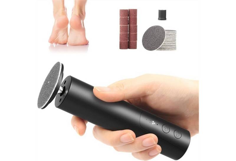 autolock Elektrischer Hornhautentferner Elektrische Fußfeile Nagelschleifer 2 in 1,6 Stufen einstellbar von autolock