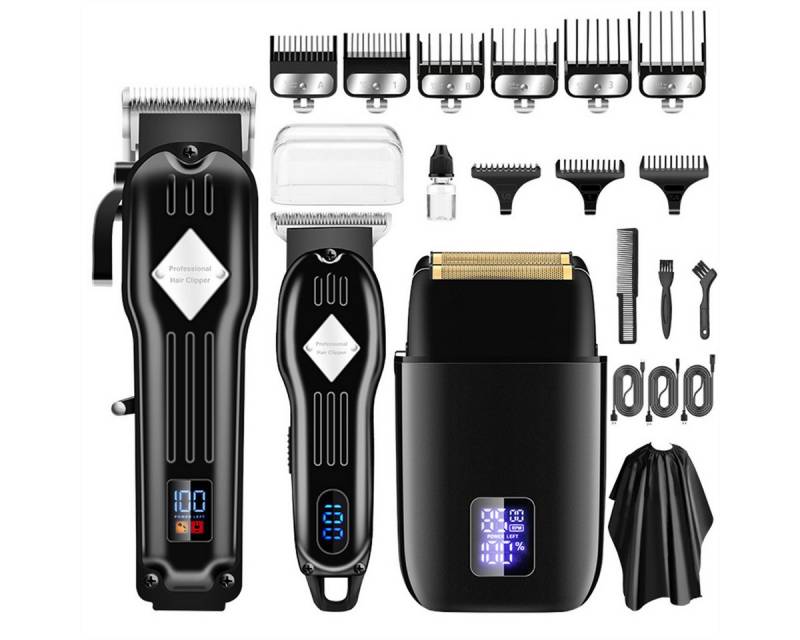 autolock Haar- und Bartschneider Haarschneidemaschine,Haarschneider Kit,Profi Haarschneider, Akku-Friseur,Bartschneider,Elektrorasierer Set Pflegesets Wasserdicht von autolock