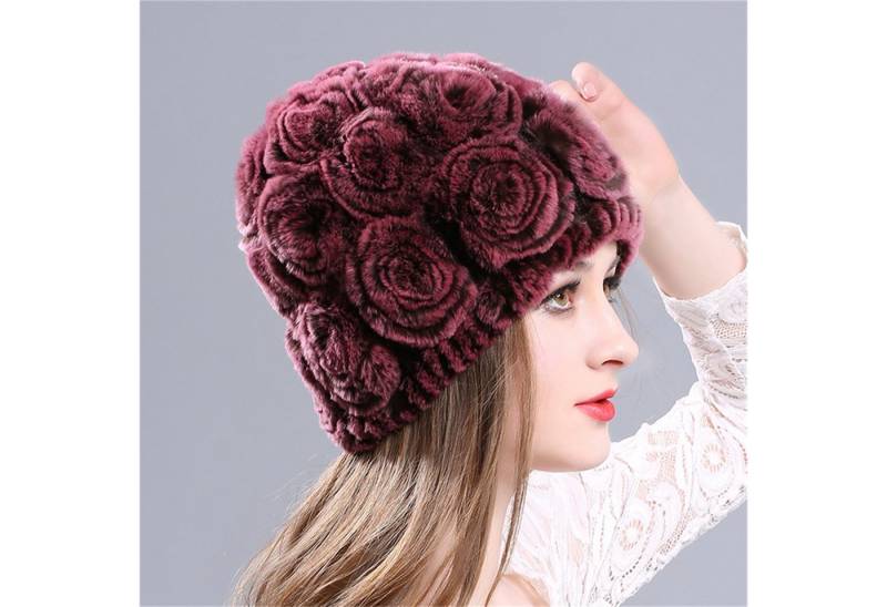 autolock Jerseymütze Frauen Mütze, hergestellt aus Kaninchenfell von autolock