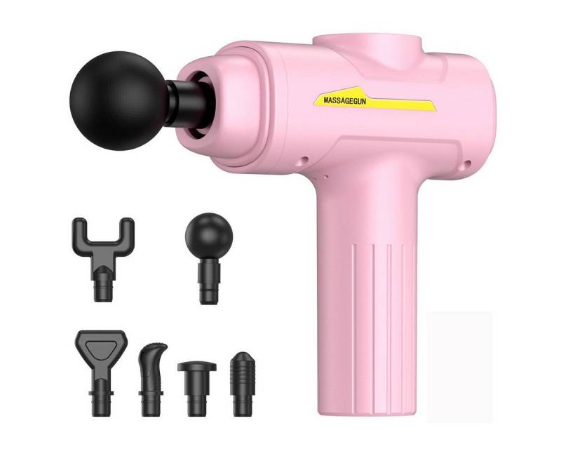 autolock Massagegerät Massagepistole mit 6 Massageköpfen Type-C Anschluss, Elektrisches Massage Gun 6Geschwindigkeiten Muskel Massagegerät von autolock
