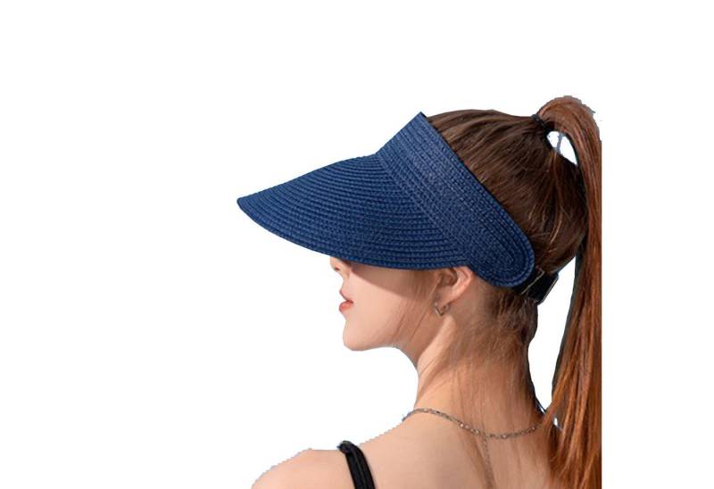autolock Sonnenhut Sonnenhut Damen mit großer Krempe Faltbar Visor Cap Strohhut von autolock