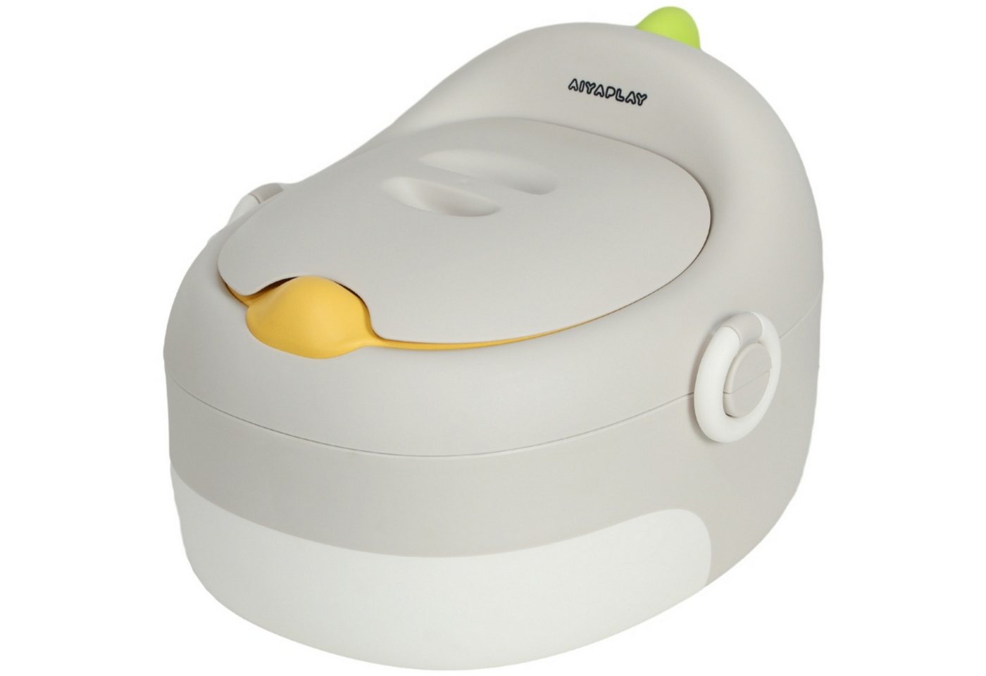 autolock Toilettentrainer 3-in-1 Kinder-Töpfchen Töpfchentrainer abnehmbarer Aufsatz, max. 50 kg, für Babys im Alter von 6-72 Monaten, Grau von autolock