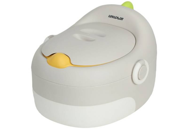 autolock Toilettentrainer 3-in-1 Kinder-Töpfchen Töpfchentrainer abnehmbarer Aufsatz, max. 50 kg, für Babys im Alter von 6-72 Monaten, Grau von autolock