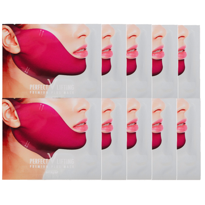 avajar - Perfect V Lifting Premium Plus Mask in Red - 1pcs (10ea) Set von avajar
