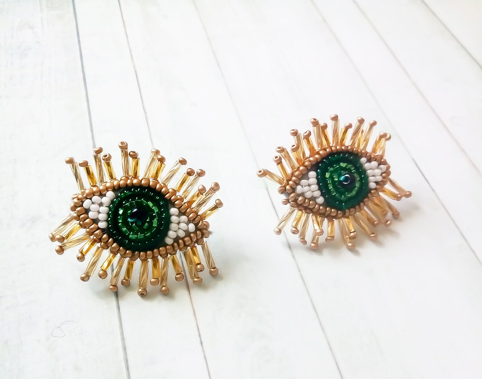 Böse Auge Ohrringe Little Green Perlen Modeschmuck Ohrstecker Quaste Tropfen Böse Auge Ohrringe Little Green Perlen Modeschmuck Ohrstecker Quaste Tropfen von avdmarinabeads