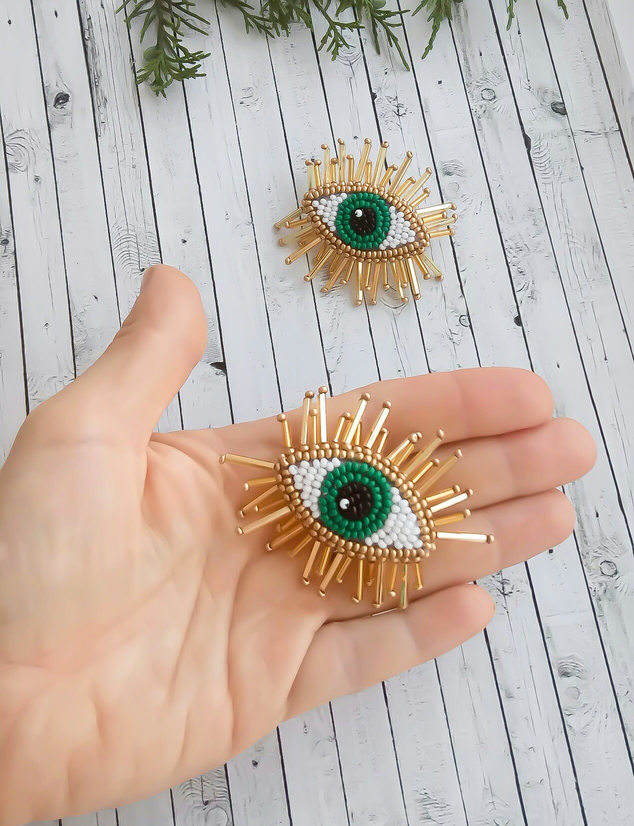 Evil Eye Perlen Ohrringe Quaste Auge Tropfen Grüne Augen Modeschmuck Evil Eye Perlen Ohrringe Quaste Auge Tropfen Grüne Augen Modeschmuck von avdmarinabeads