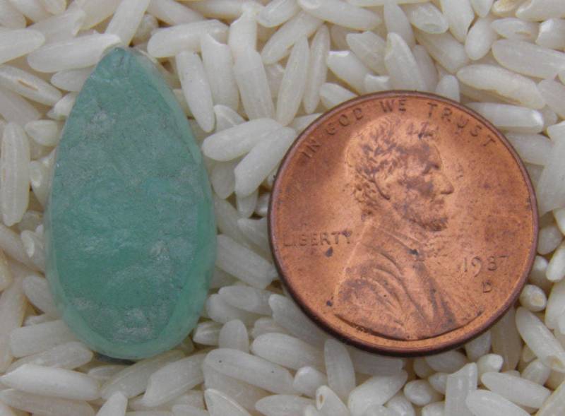 Grüner Chrysopras | ? Knötchen-Cabochon Grüner Chrysopras | ? Knötchen-Cabochon von averidesigns