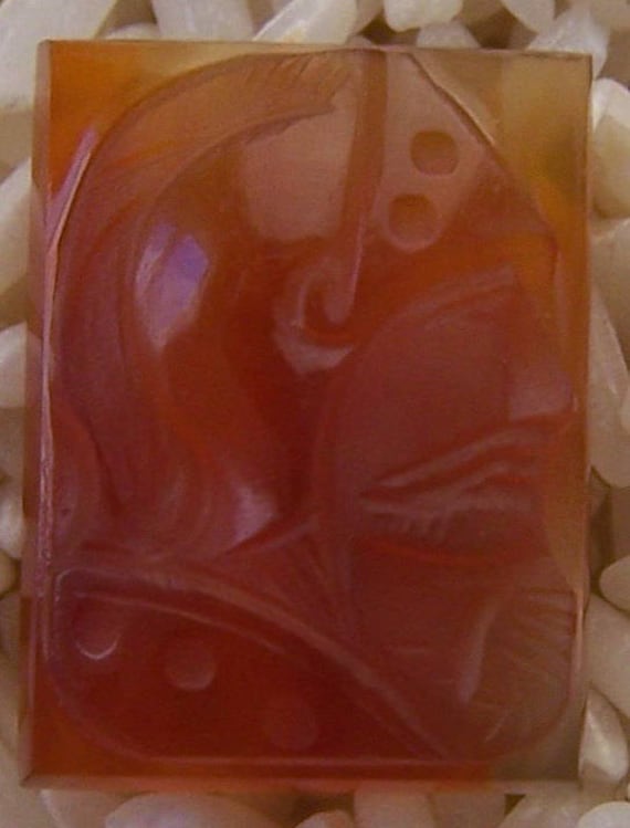 Vintage Carnelian Cameo Eines Soldaten Vintage Carnelian Cameo Eines Soldaten von averidesigns