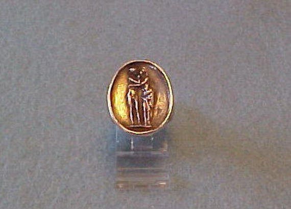 sterling Silber Cameo-Liebhaber-Ring von averidesigns