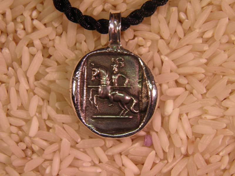 sterling Silber Reiter Kamee Anhänger sterling Silber Reiter Kamee Anhänger von averidesigns