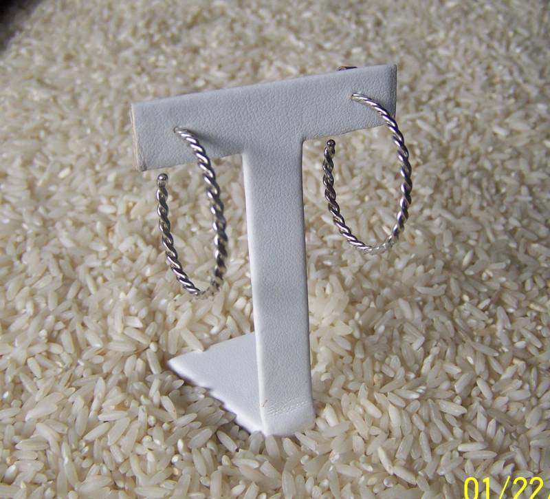 sterling Silber Twist Creolen sterling Silber Twist Creolen von averidesigns