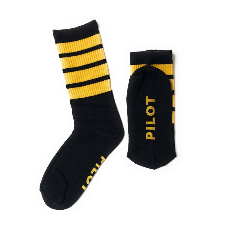 Pilot Herrensocken | Bio Baumwolle 4 Streifen Uk Größe 9-11 von aviamart