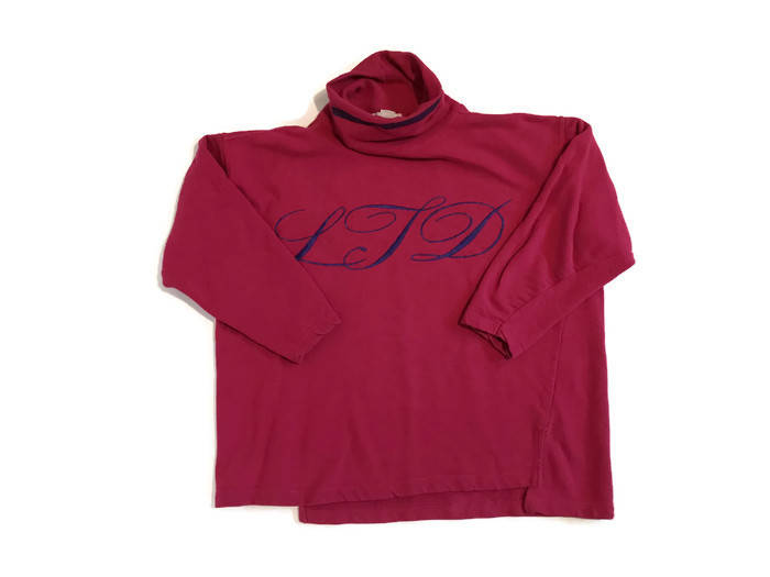 Vintage Maroon Red 90S The Limited Rollkragen Sweatshirt Vintage Maroon Red 90S The Limited Rollkragen Sweatshirt von avintagecamper