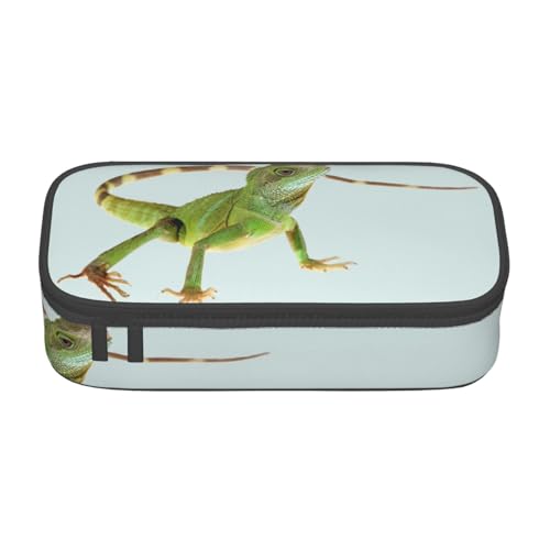 Federmäppchen, großes Fassungsvermögen, Stifttasche, Make-up-Tasche für Mädchen, Jungen, Schule, Büro und Reisen, Lizard HD, Einheitsgröße, Schulranzen von avlyn