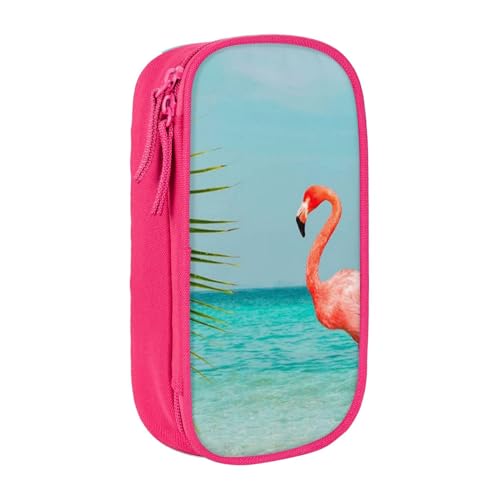 avlyn Federmäppchen mit Flamingo im Wasser, großes Fassungsvermögen, Stiftetasche, Make-up-Tasche für Mädchen, Jungen, Erwachsene, Schule, Büro und Reisen, rose, Einheitsgröße, Schulranzen von avlyn