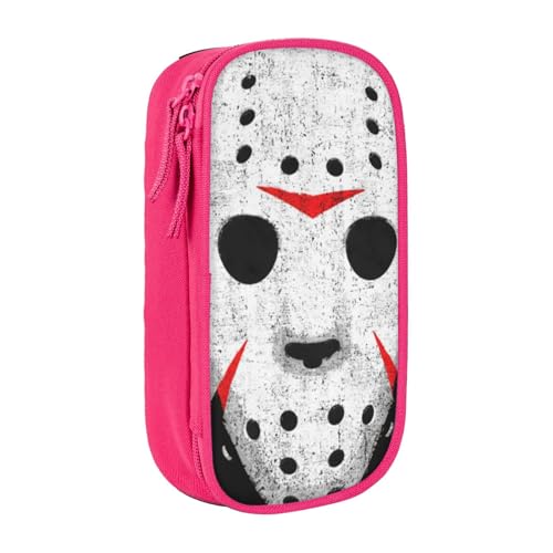 avlyn Federmäppchen mit Horror-Totenkopf-Design, großes Fassungsvermögen, Stifttasche, Make-up-Tasche für Mädchen, Jungen, Erwachsene, Schule, Büro und Reisen, rose, Einheitsgröße, Schulranzen von avlyn