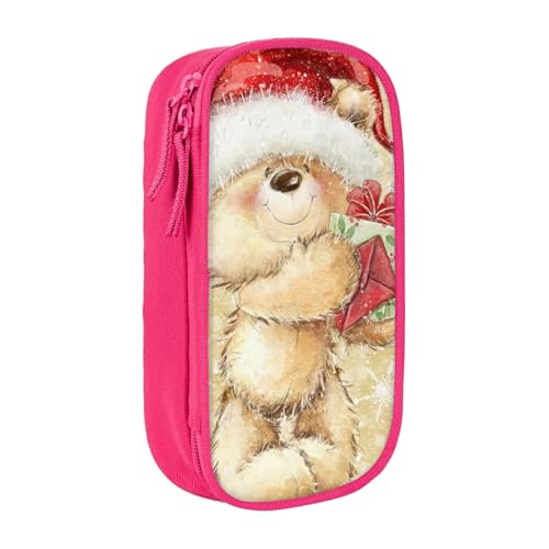 avlyn Federmäppchen mit Weihnachtsmannmütze, großes Fassungsvermögen, Federmäppchen, Make-up-Tasche für Mädchen, Jungen, Erwachsene, Schule, Büro und Reisen, rose, Einheitsgröße, Schulranzen von avlyn