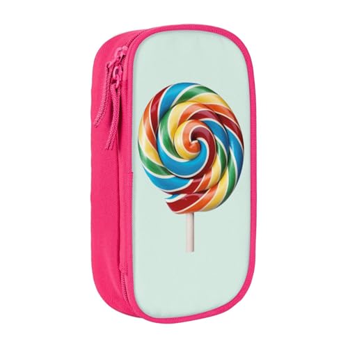 avlyn Lollipop Federmäppchen, großes Fassungsvermögen, Stifttasche, Make-up-Tasche für Mädchen, Jungen, Erwachsene, Schule, Büro und Reisen, rose, Einheitsgröße, Schulranzen von avlyn