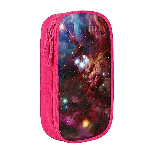 avlyn Night Sky Federmäppchen, großes Fassungsvermögen, Stifttasche, Make-up-Tasche für Mädchen, Jungen, Erwachsene, Schule, Büro und Reisen, rose, Einheitsgröße, Schulranzen von avlyn